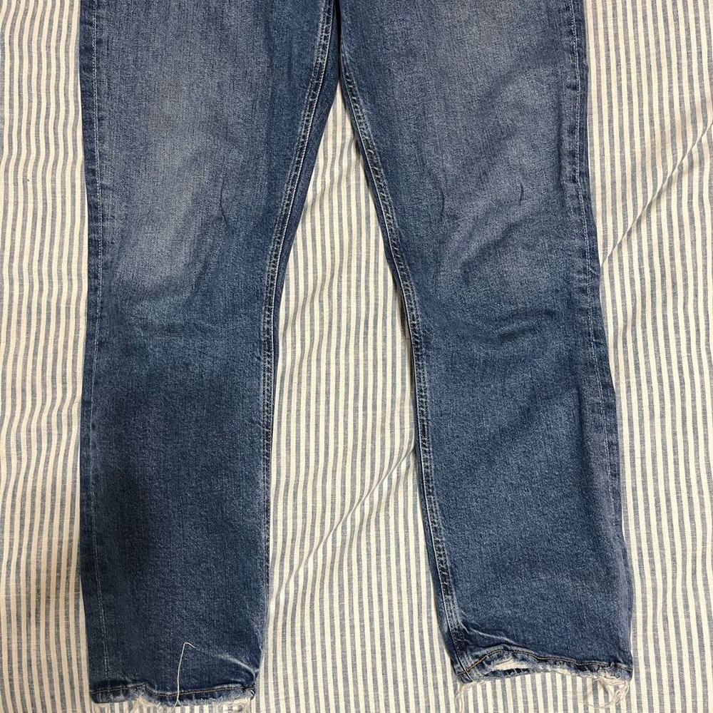 Agolde Riley Long High Rise Straight Jeans - Picture 5 of 8